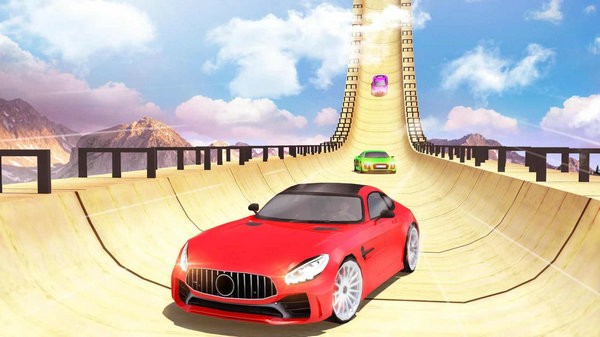 超级斜坡汽车特技赛车游戏下载